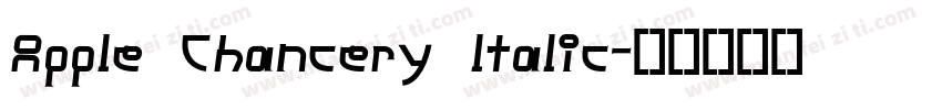 Apple Chancery ltalic字体转换